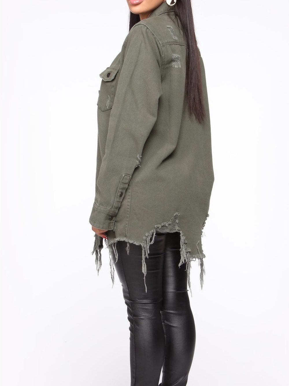Long Denim Jacket - Picture 4 of 14